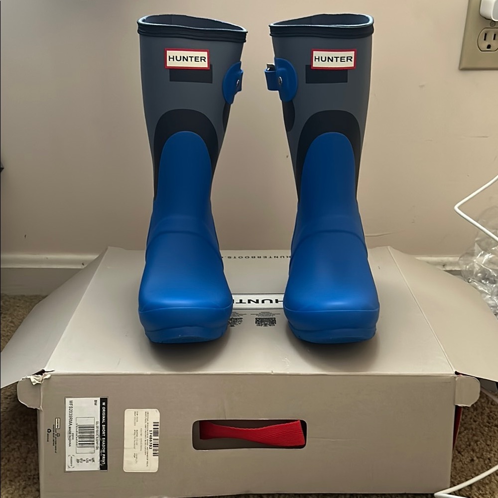 Hunter Classic Blue Waterproof Rain Boots